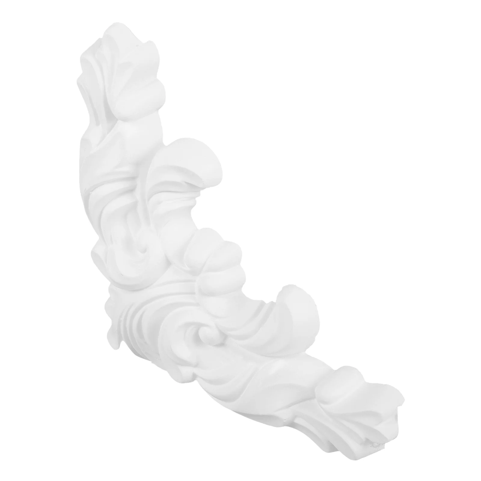 

Gypsum Decorative Strips 17x17cm Unpainted Carved Appliques Furniture Onlay Wall Corner Home Decor MultiFunction Decal Ornament