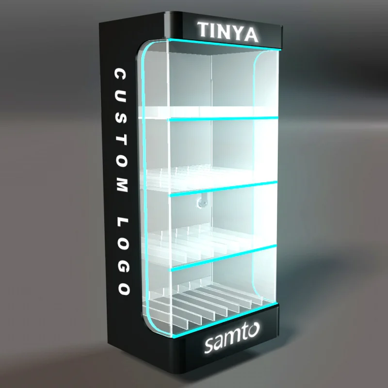 Custom.Tinya مصنع أكريليك مخصص عرض أكريليك حامل الزيت العطري خزانة عرض متجر رف الدخان #2