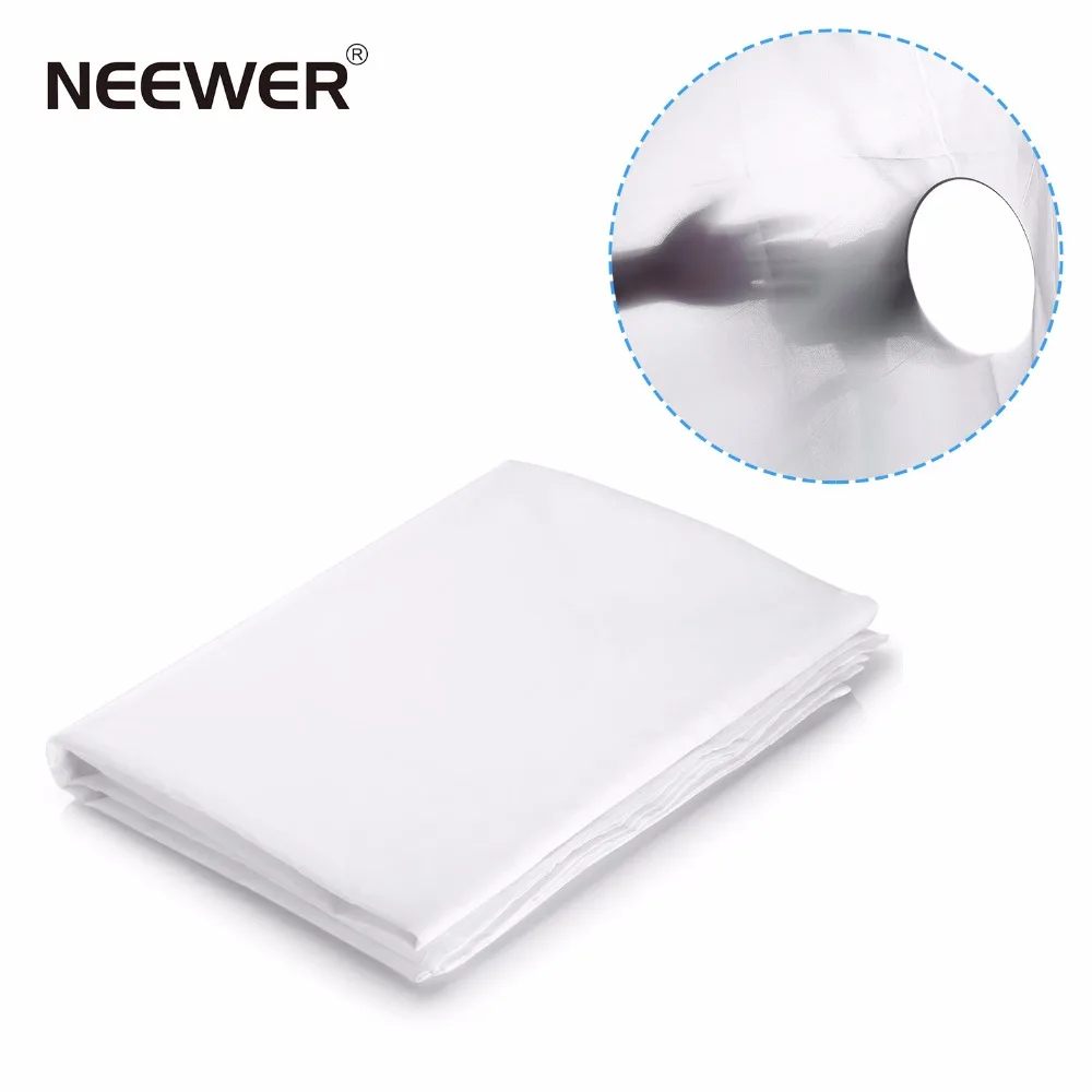 Neewer 1.8x1.5M / 6x1.5 M Nylon Silk White Seamless Diffusion Fabric for Photography Softbox, Light Tent and DIY Lighting Modif