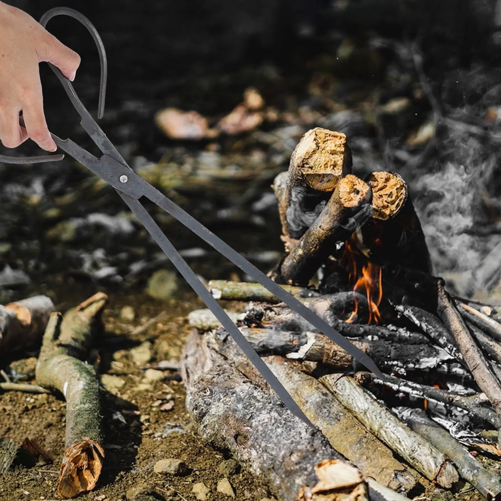 Heavy Duty Trash Picker Tongs Long Reach Waste Grabber Clamp for Outdoor Cleaning Fireplace and Household Use