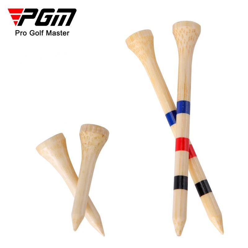 PGM Golf Bamboo Tee Adjustable Height Ball Pin Length Golf Item Depth Mark Tees QT030