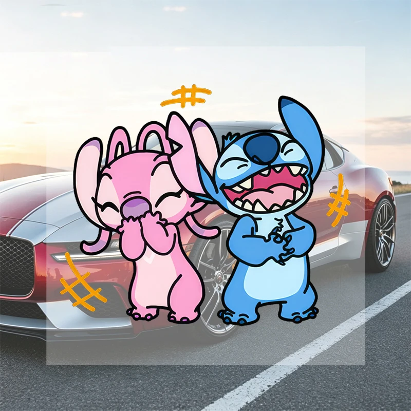 Car Stickers Cartoon Funny Vinyl Decal Waterproof Die Cut UV Resistant Scratch Resistant for Fuel Tank Gas Cap Bumper Auto Decor