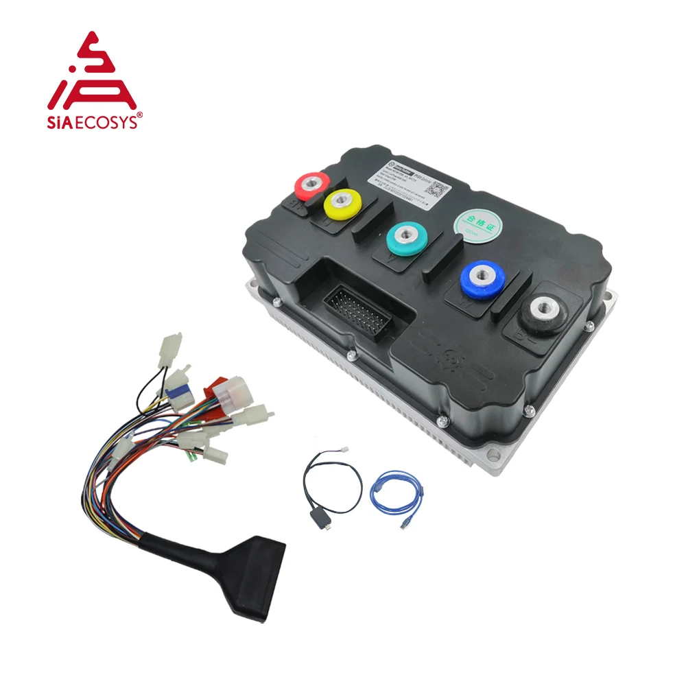 26-kW-Spitzen-PMSM-Motorsatz SIAECOSYS SIA200-50 12kW 92N.m IP67 Übersetzungsverhältnis 1:2.04 mit Fardriver ND721200B für Elektromotorräder