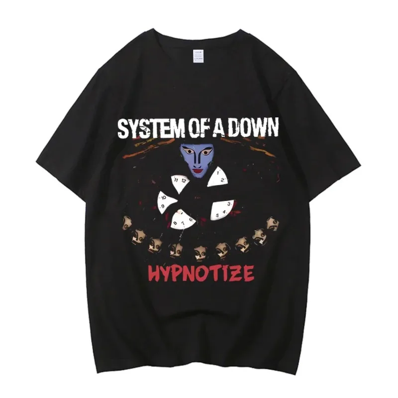 T-shirt Clothing Street Tshirt Rock T Shirt Alternative High Quality T-shirt System of A Down Toxicity Music Album Cover