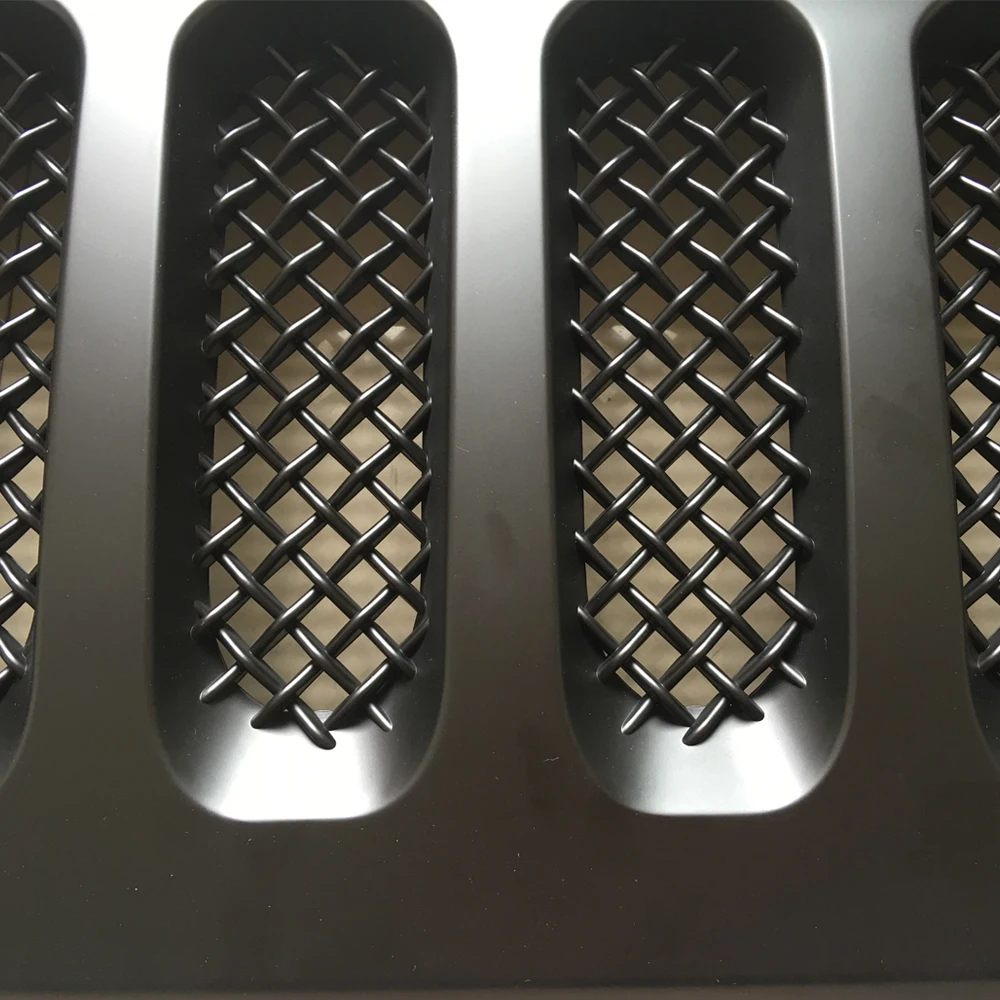 lantsun for Jeep JK Angry Car Grille lantsun ABS Front Grill for Jeep Wrangler JK 2007-2017  J189-5