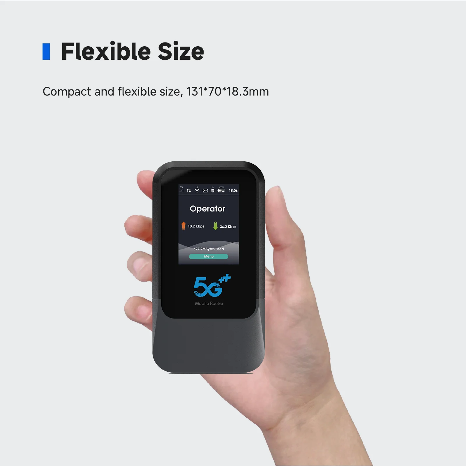 Portable 5G NR Hotspot 11AX 900Mbps Router with Type-C USB 3.0 Nano-SIM Card Slot Sub-6 WEP QoS APN Management for Camping New