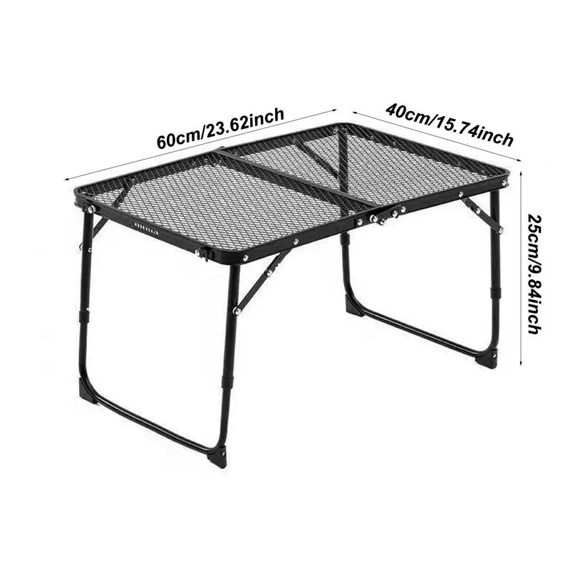 Opvouwbare buitentafel Hittebestendige grilltafel Zwaar draagbaar kookstation voor RV Camping Achterklep Feestbalkon