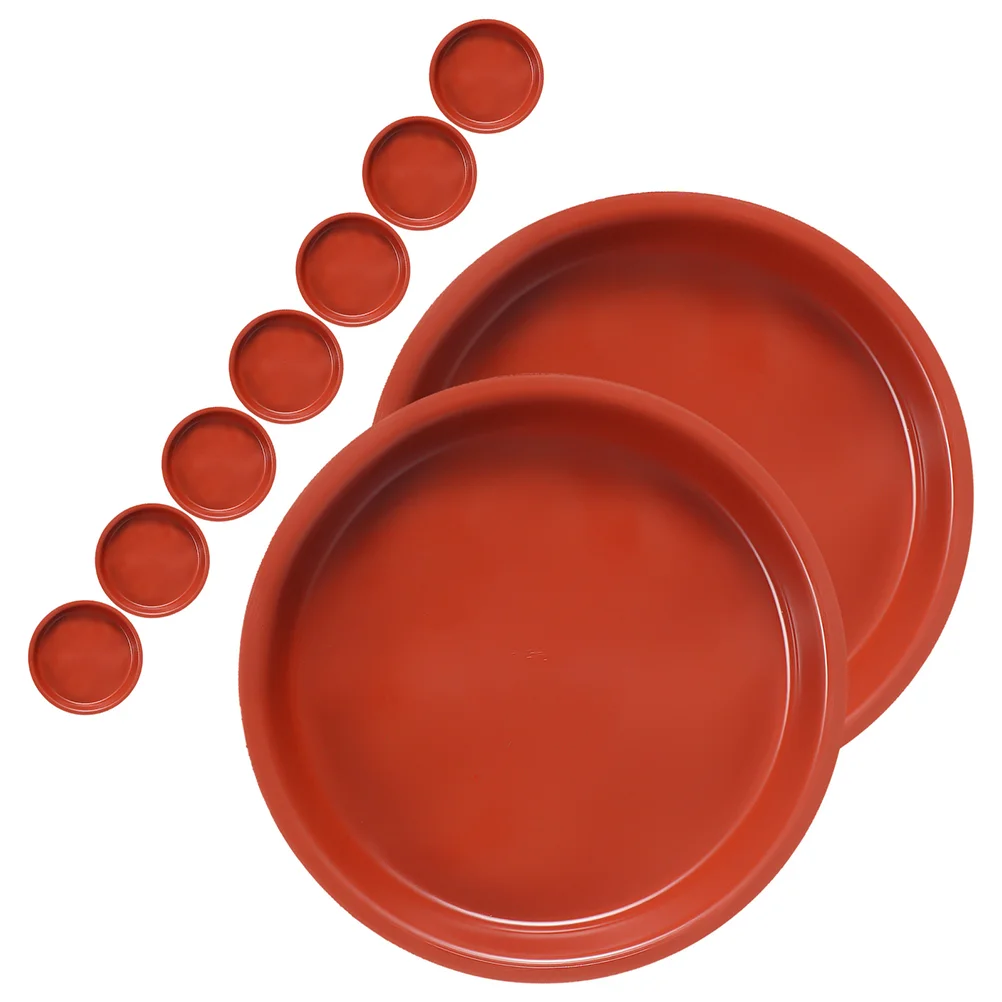 Bandeja de macetas para plantas de interior, platos de bonsái para atrapar agua, accesorios de Pp, platillos de flores, 10 piezas