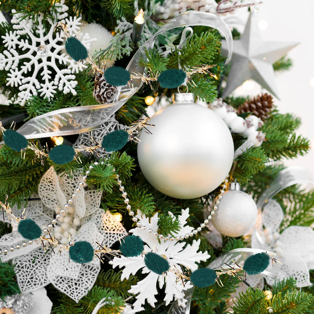 

Decorative Glitter Ribbon Christmas Tree Pom Pom for Scrapbooking Wedding Planning Arts and Crafts Christmas Tree Decor