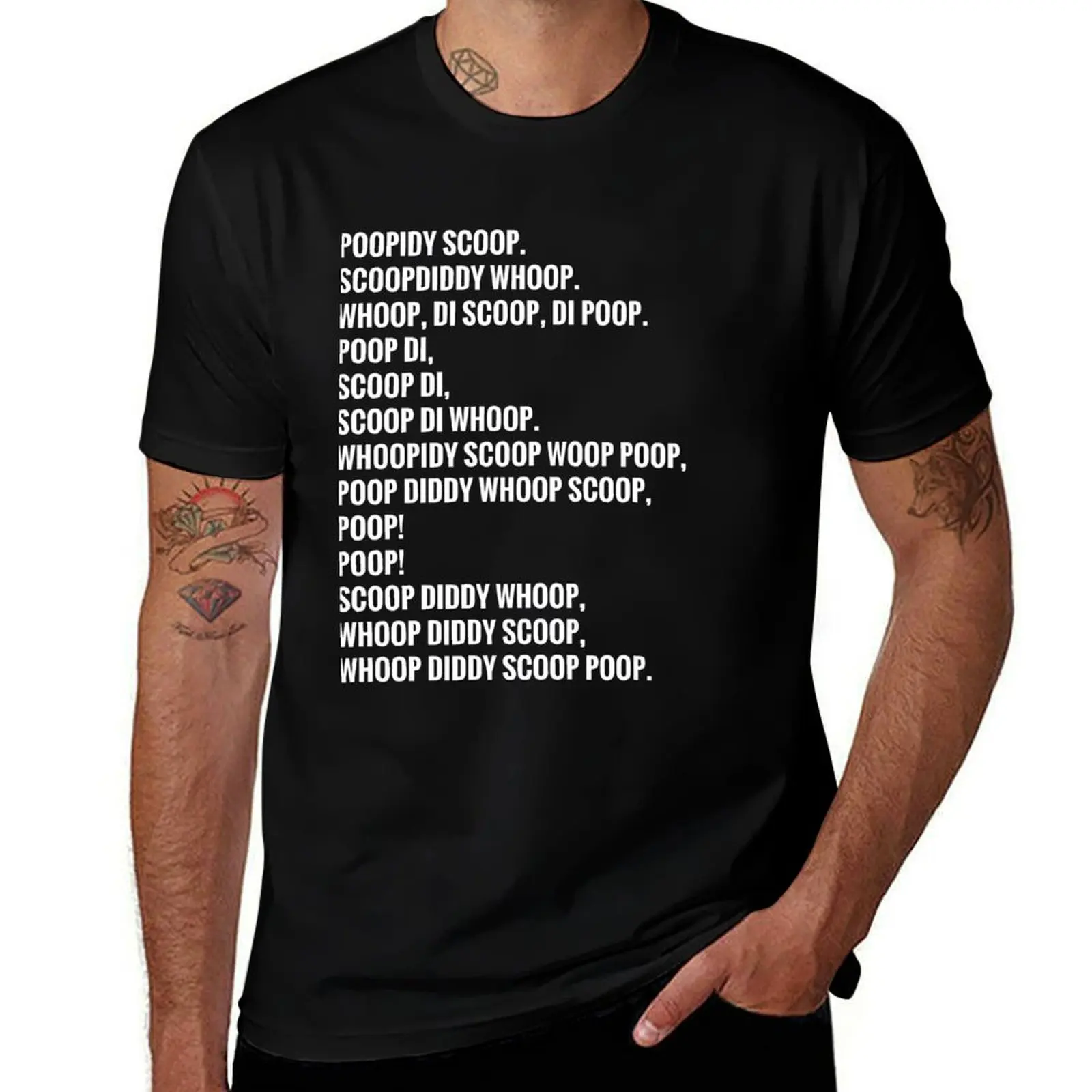 POOPIDY SCOOP T-Shirt Daily Wear Plain Short Sleeve Shirt