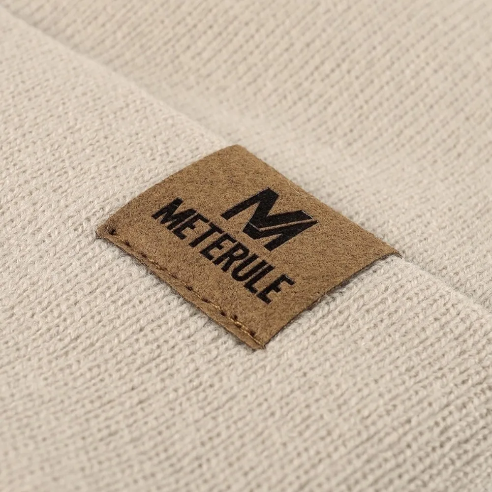 Gorro de montar unisex para otoño e invierno, gorro de punto con puños, gorro de ciclismo cálido para esquiar, acampar y viajar