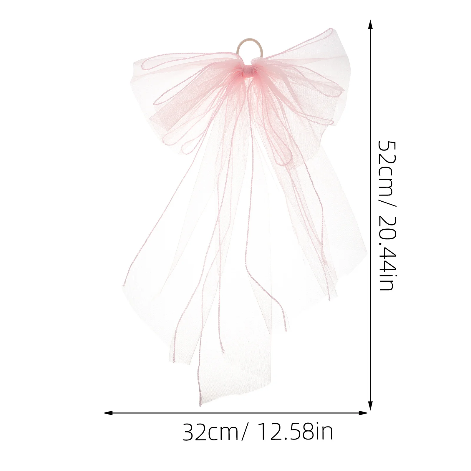 Accessori per capelli da sposa Velo con fiocco rosa per la sposa, damigella d'onore, festa di nozze, fascia in rete, fermaglio per capelli corto in tulle da sposa