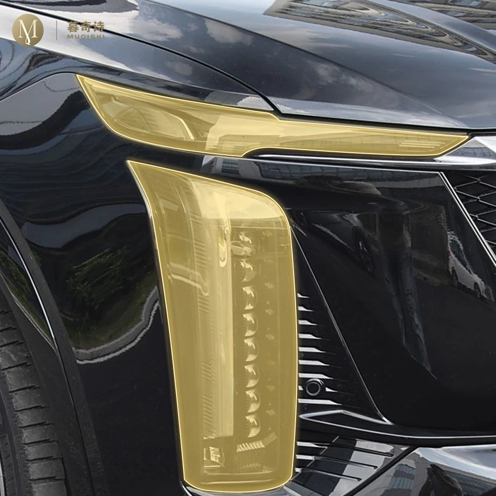 

For Cadillac XT5 2024-2025 Pre cutting Car Exterior Headlights PPF transparent protective film TPU scratch resistant refit