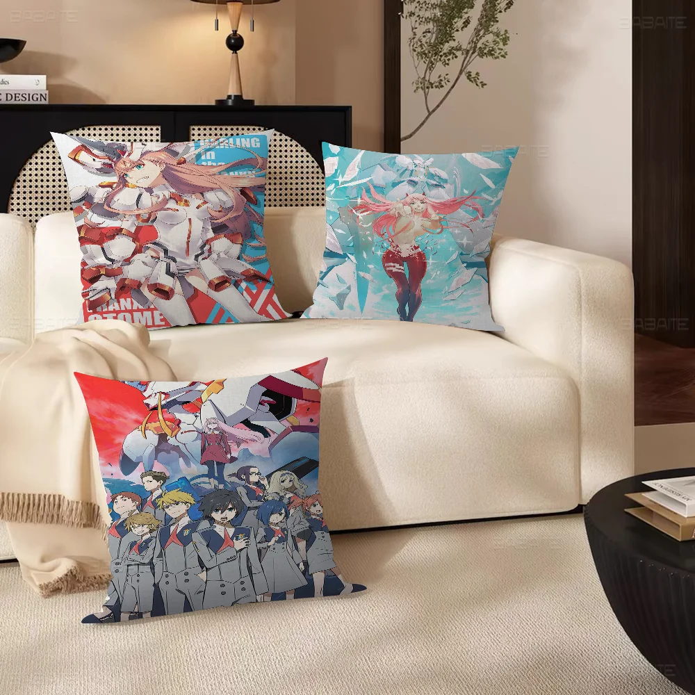 DARLING In The FRANXX Pillow Cover Design Cushion Cover Decor Holiday Decorati