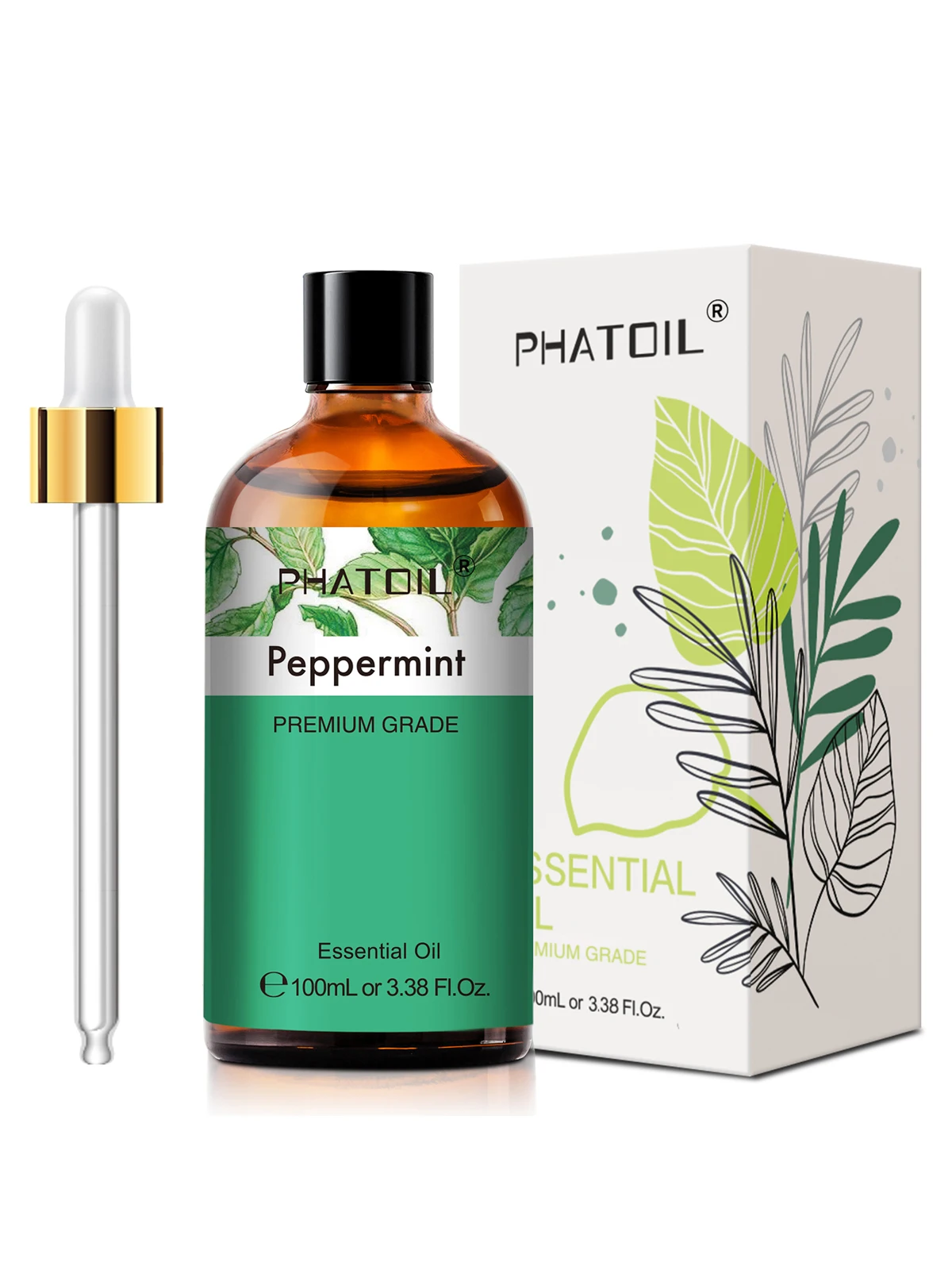 PHATOIL 100ml Premium Olejki Eteryczne: Drzewo Sandałowe, Lawenda, Eukaliptus, Mięta Pieprzowa, Trawa Cytrynowa, Wanilia - Olejki Aromaterapeutyczne — zdjęcie 2