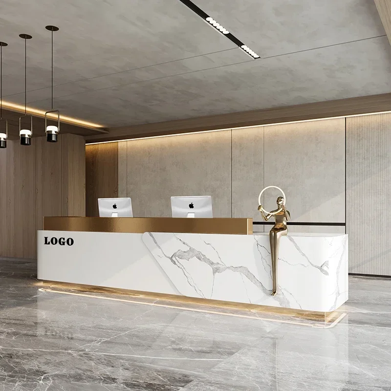 Aesthetic Modern Reception Desk Hallway Table Coffee Counter Cash Register Reception Bellezza European Masa Unique Furniture