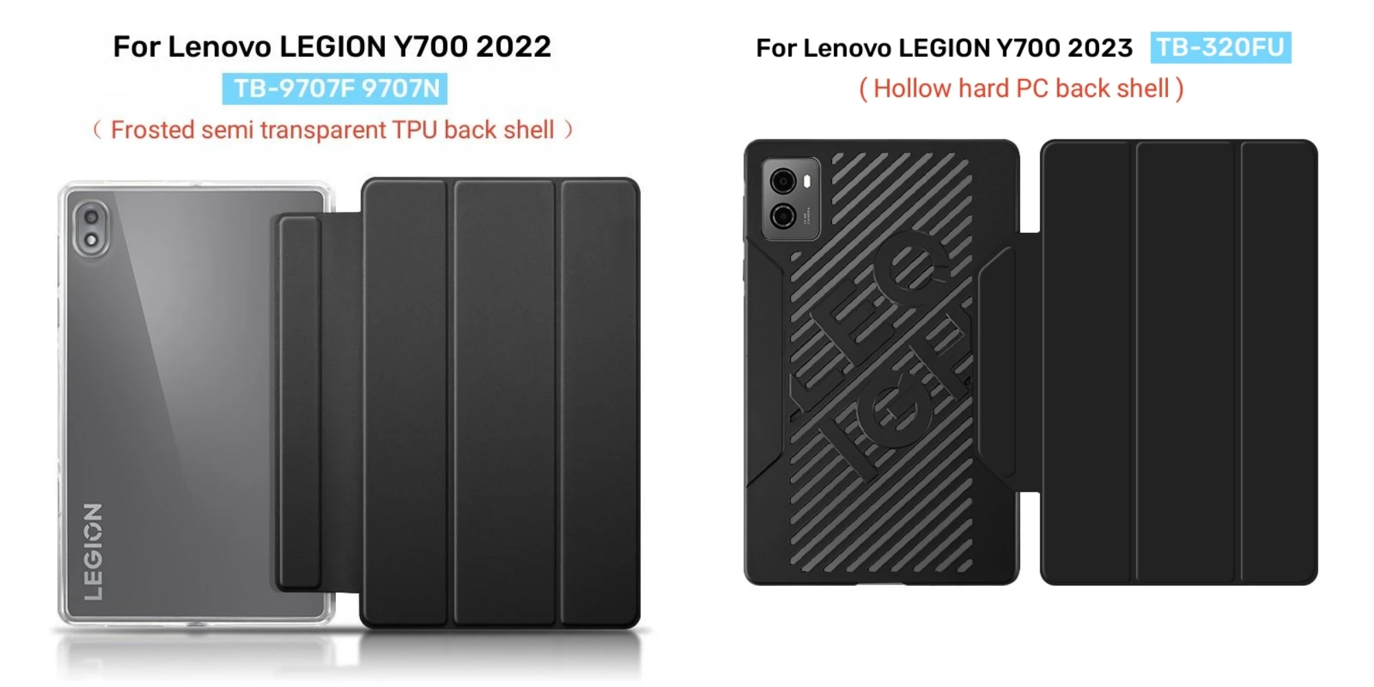 For Lenovo LEGION Y700 TB-9707F TB-9707N Case Silm Magnetic Smart Cover for Legion Y700 2023 8.8 Inch With Auto Wake UP+Film+Pen