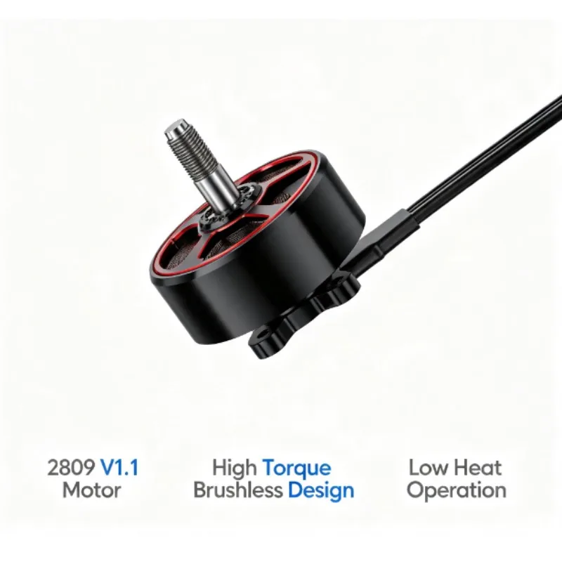 2809 V1.1 Brushless Motor High Torque 7-8 Inch Long Range FPV Drone Efficient Power Motor DIY Replacement Upgrade Accessories