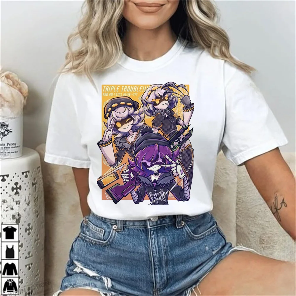 Murder Drones shirt teen Trendy Comfortable Colorful Y2k anime Psychedelic t-shirt Gothic Classic Y2k korean clothes 2000s