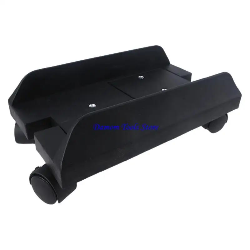 57BE Mobile Computer Tower Stand Adjustable CPU Stand with Rolling Caster