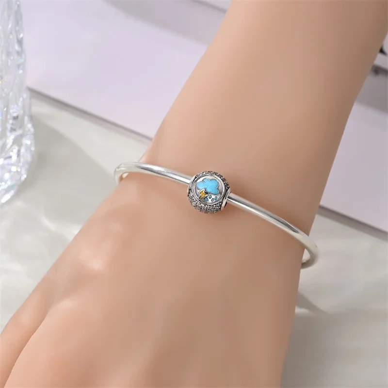 

2026 New 925 Sterling Silver Thunderstorm Weather Zircon Charms Bead For Women Fit 3mm Original Bracelet DIY Party Jewelry Gifts