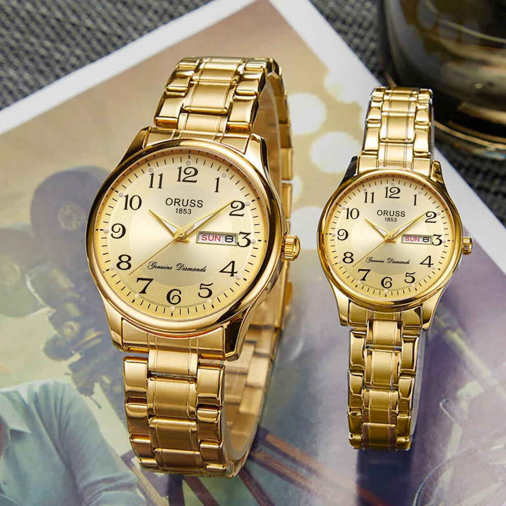 Luxury high-end romantic couple watches atmospheric class fashion everything durable gift a pair of watches