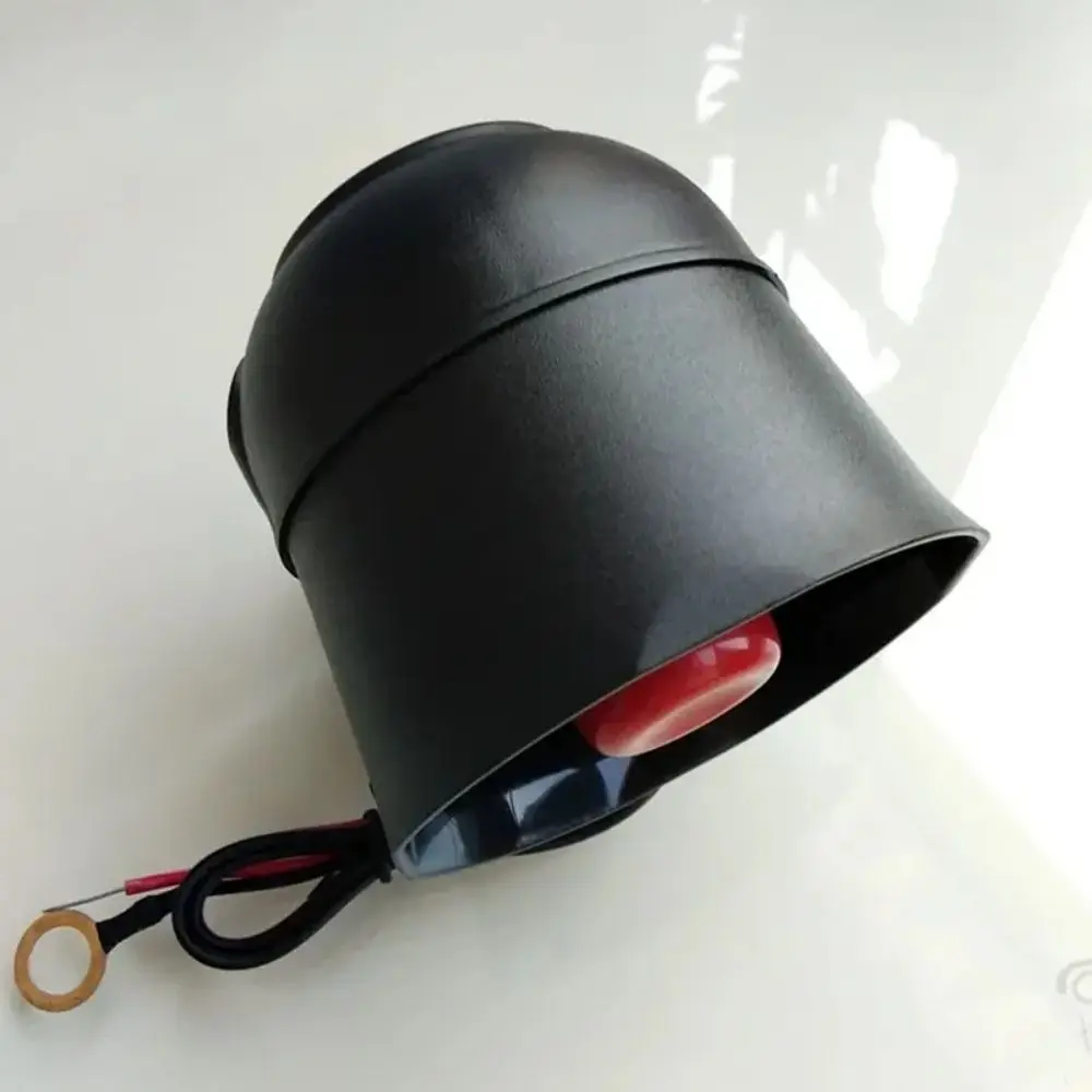 Loud Plastic Car Alarm Horn Black 12V Anti-Theft Speaker Vehicle Security System Motorcycle