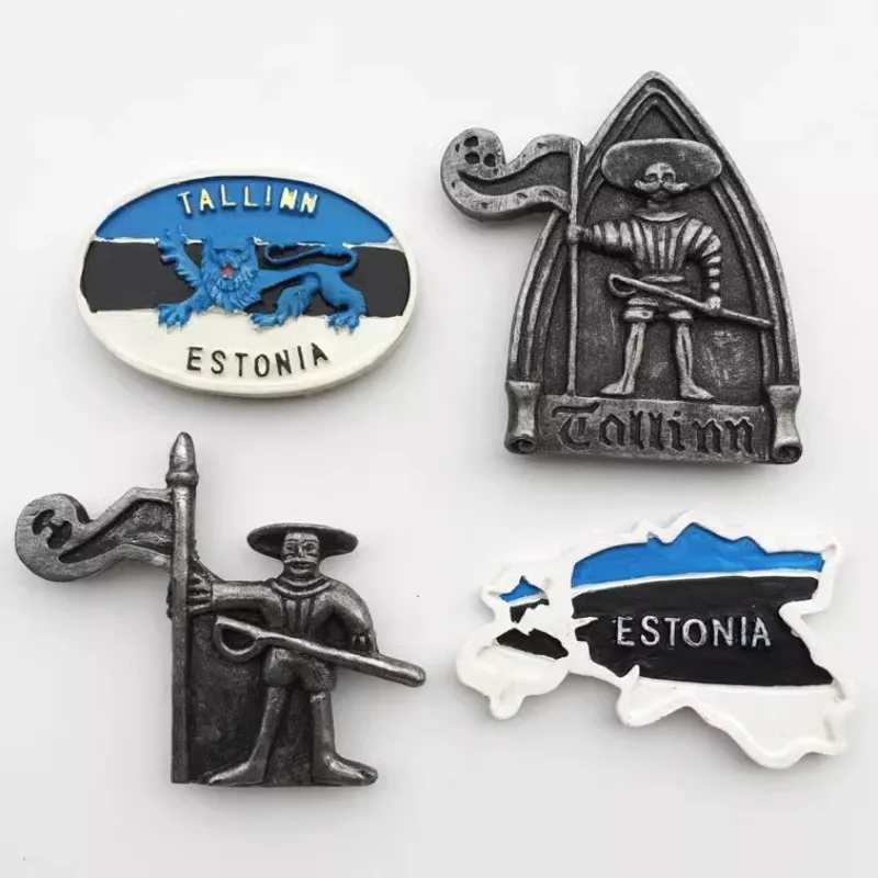 

Estonia Fridge Magnets Tallinn Tourist Souvenirs Fridge Stickers Home Decor Wedding Gifts Message Board Magnetic Stickers