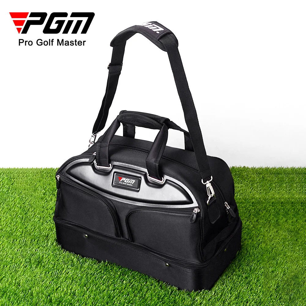 PGM Golf Clothing Bag Men's Portable Ball, Nylon Double Layer Large Capacity Sports Backpack
