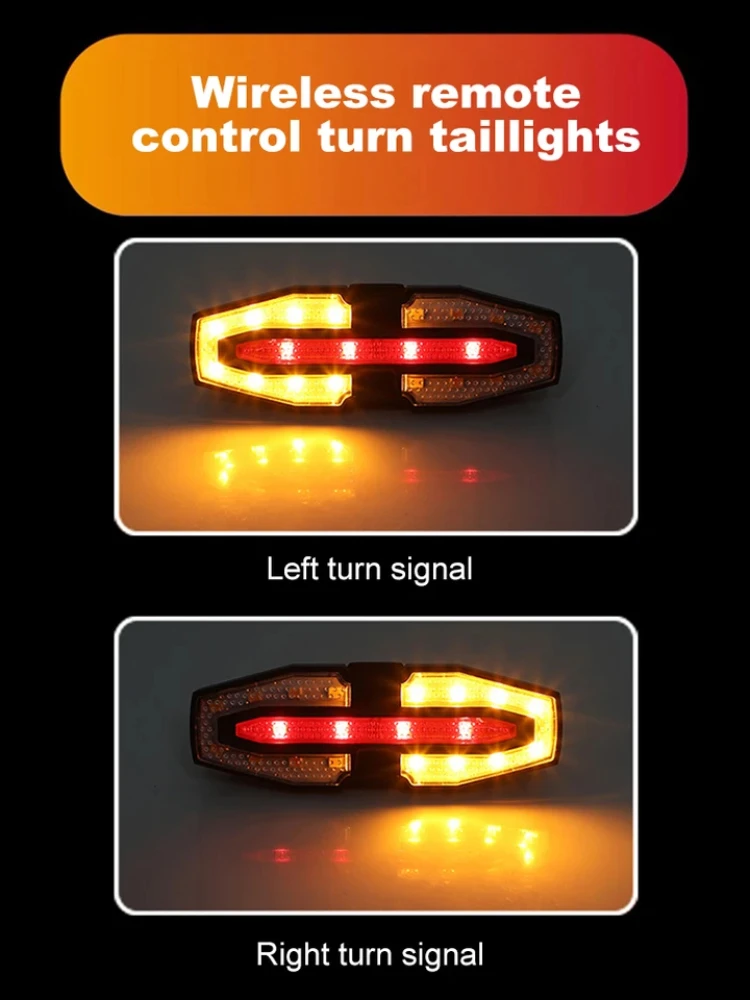 AliExpress KDULIT Rechargeable Bike Tail Light With Turn Signals Wireless Remote Control Warning Cycling Light Waterproof Cycling Accessories