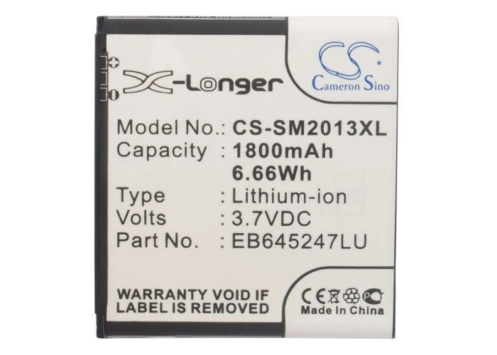 

Cameron Sino 1800mAh Battery EB645247LL, EB645247LU for Samsung GT-B9388, SCH-W2013