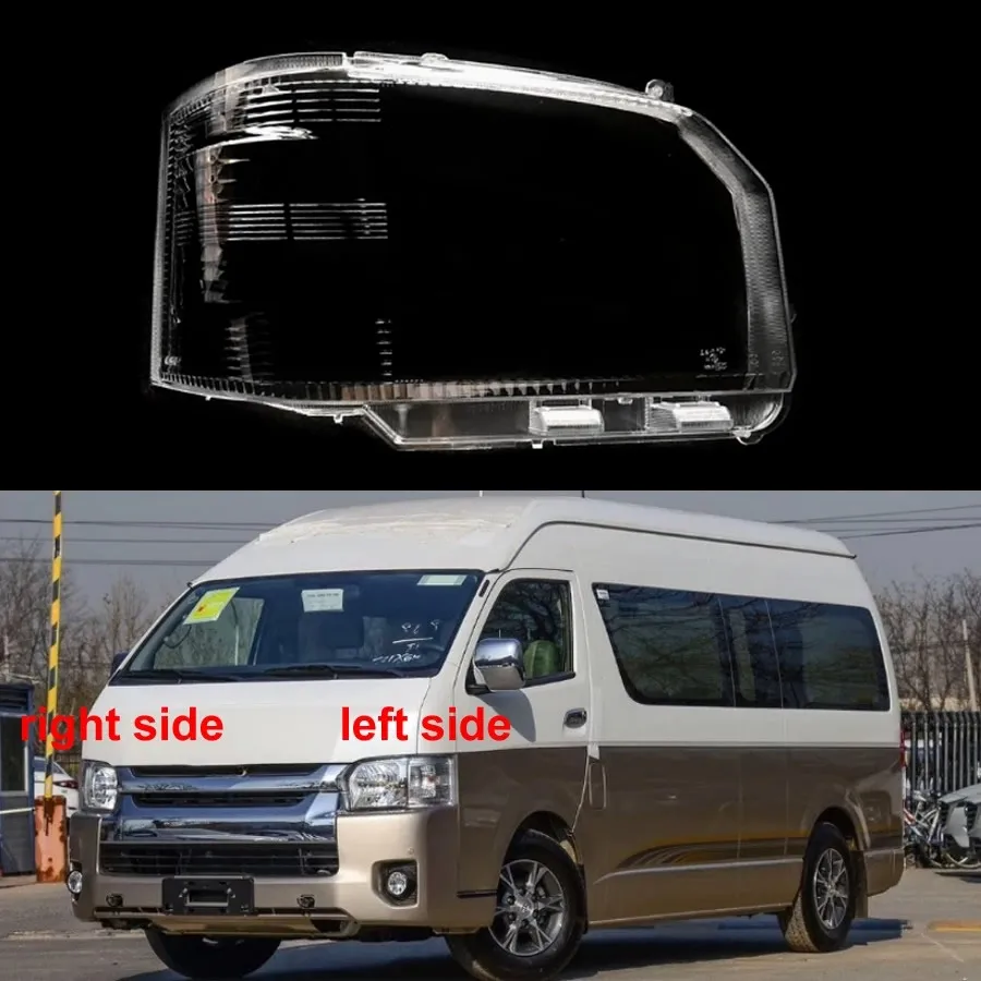 

For Toyota Hiace 2014 2015 2016 2017 2018 Headlight Housing Shell Lamp Shade Lens Transparent Headlamp Cover Plexiglass
