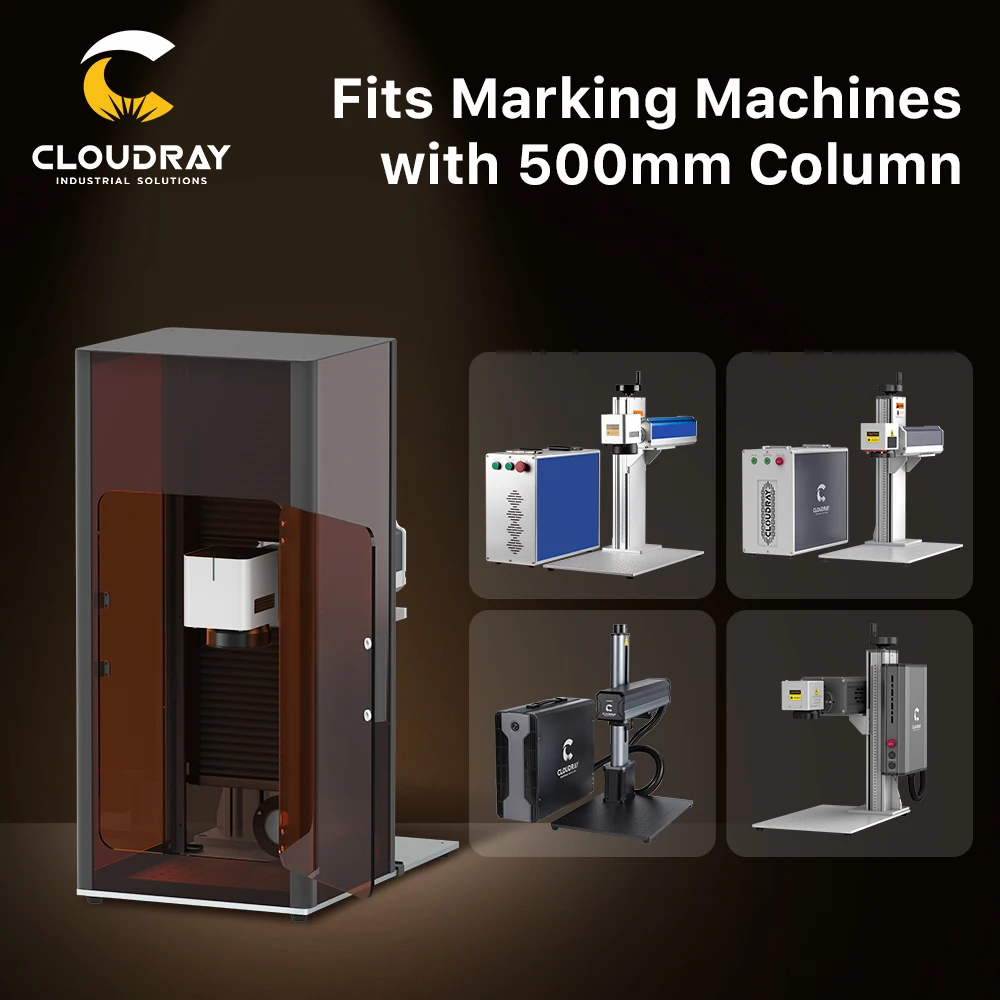 Cloudray Fiber Marking Machine Safety Enclosure LiteMarker Protective Cover for 500 Lift  Laser Protection With LED Light