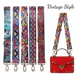 Colorful Nylon Bag Strap for Crossbody Bag Adjustable Wide Shoulder Bag Straps Replacement Embroidered Handbags Belt Accessories