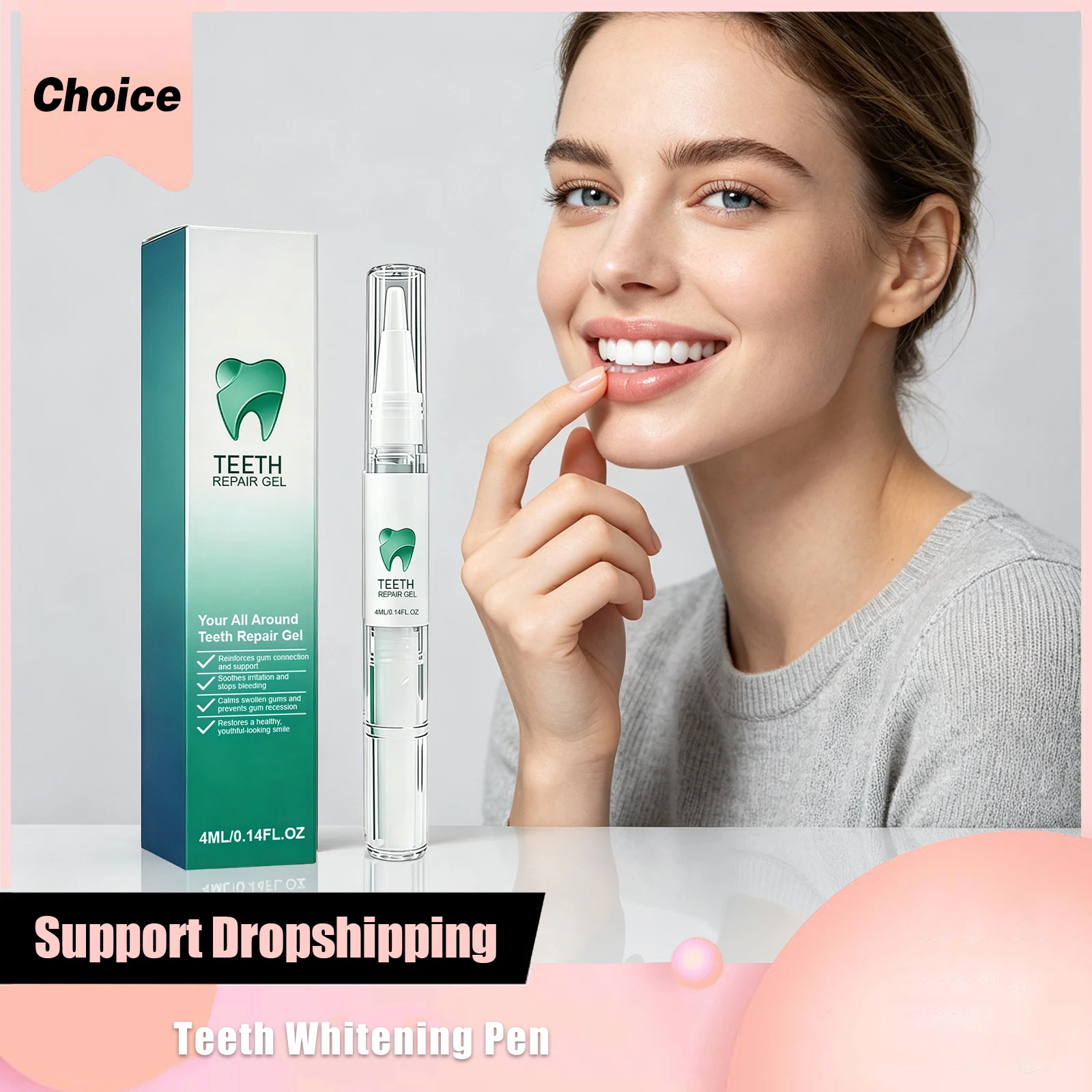 Teeth Whitening Pen Remove Dental Plaque Reduce Yellow Stains Fresh Breath Color Correction Portable Oral Hygiene Teeth Care Pen