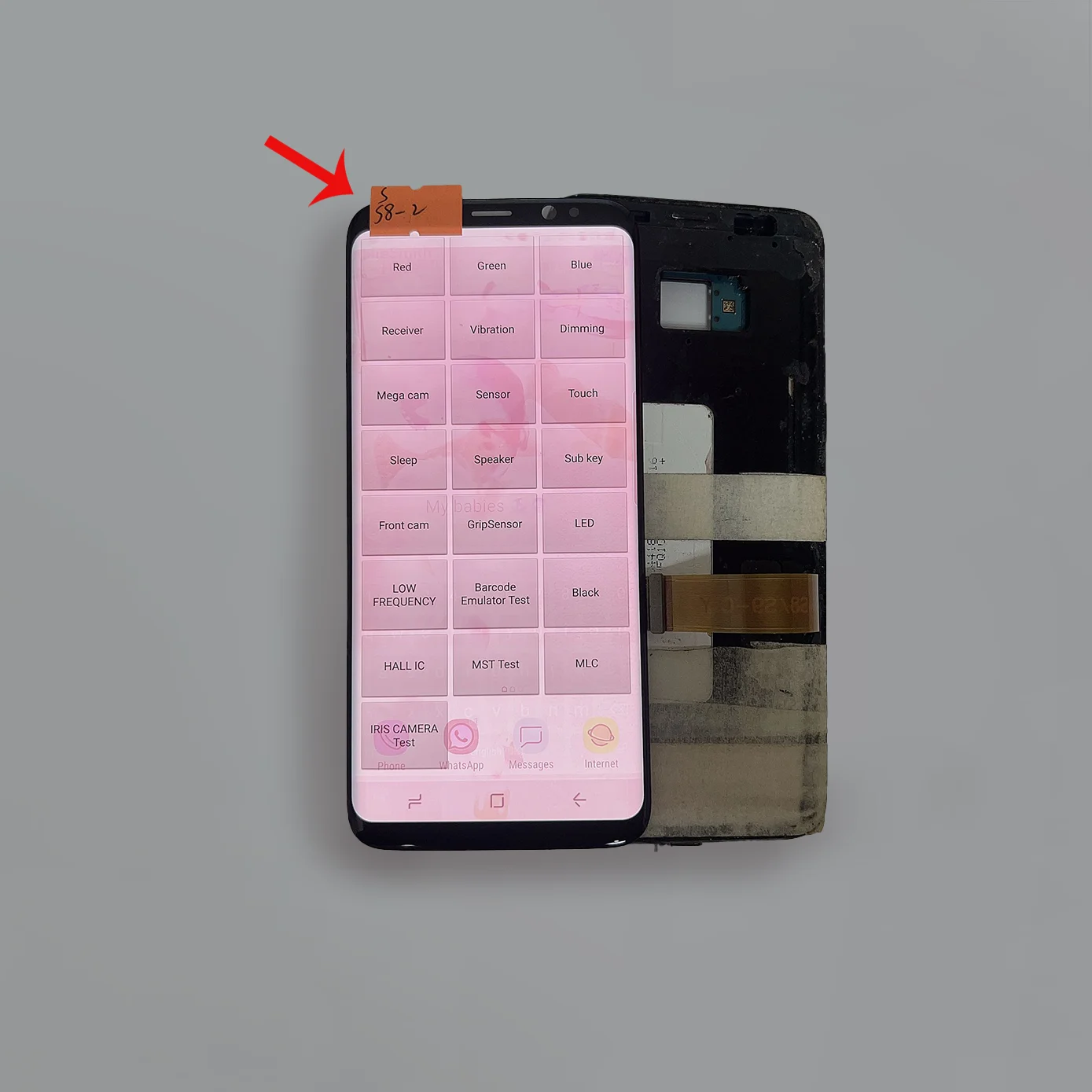 AMOLED Defect burn point line for Samsung S8 SM-G950FD Touch Screen S8 Display replacment
