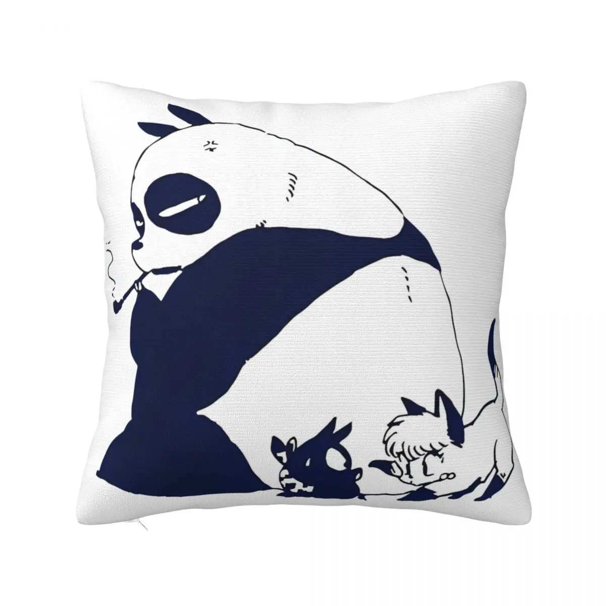 Ranma 1/2 Japanese Anime Panda Pillowcase Printed Polyester Cushion Cover Decorative Throw Pillow Case Cover Home Square 40*40cm