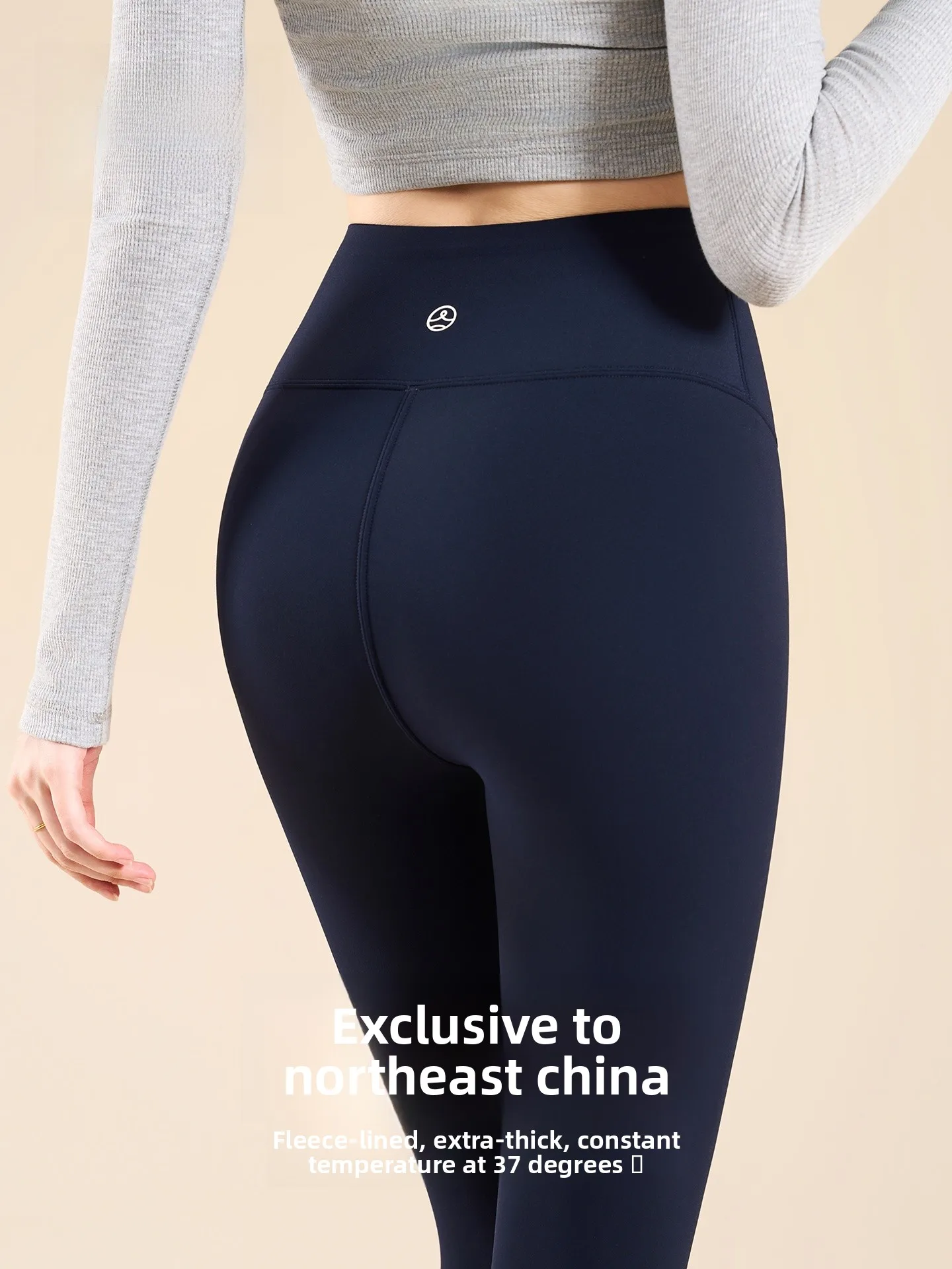 Pantaloni da yoga Thiened Fce Leggings a vita alta da donna Pantaloni caldi e aderenti con strato base Pantaloni casual con culo alto e pantaloni lunghi