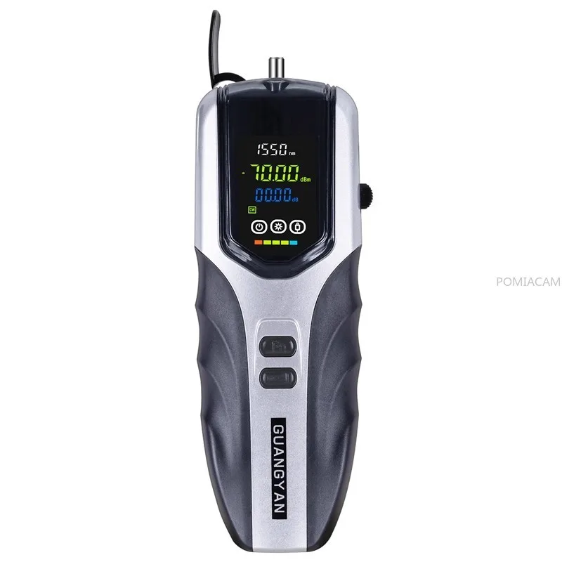 

G7Optical Power Meter 9 Wavelength High Precision FTTH Fiber Tester with Auto Frequency Identification USB Rechargeable Portable