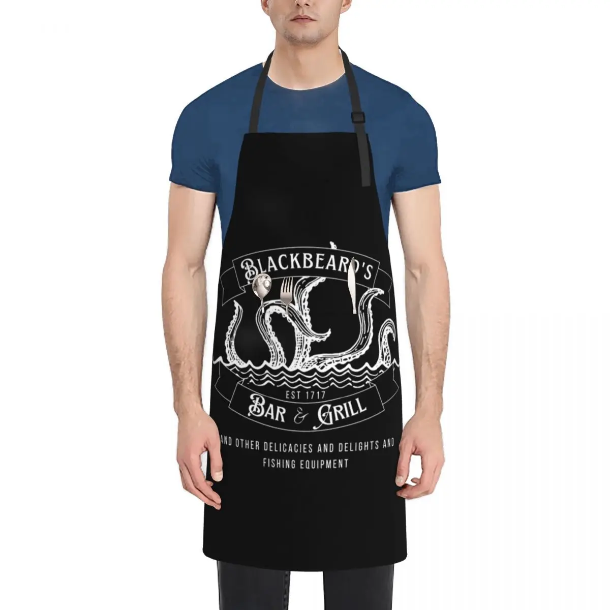 

Blackbeard's Bar and Grill Apron kitchen clothes for men For Men Apron