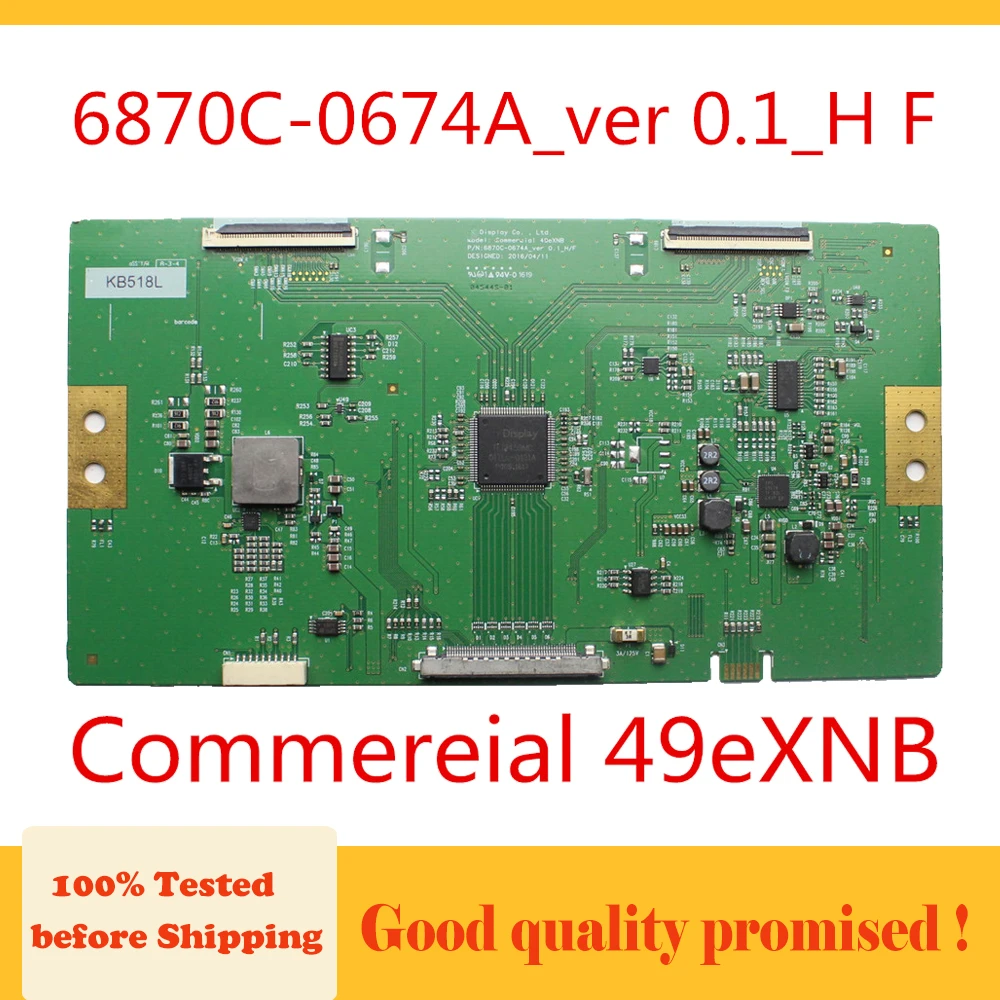 

Tcon Board 6870C-0674A_ver 0.1_H F Commereial 49eXNB TV Board 43UH6100-UH for TV Origina T-con 6870C-0674A 6871L-4293F