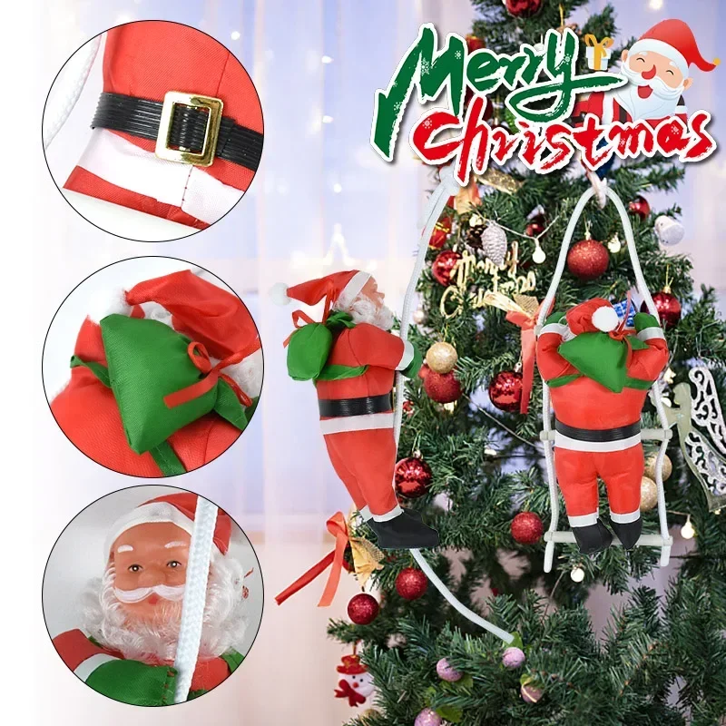 

Santa Claus Hanging Doll Christmas Tree Pendant Ornaments Christmas Decorations for Home Noel Natal Navidad New Year Kids Gift