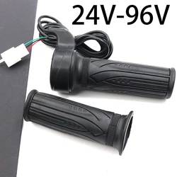 1 Pair Throttle 24V 36V 48V 60V 72V 84V 96V Accelerator Twist Gas Handle for Electric Bicycle/e-bike/Scooter/BLDC Controller