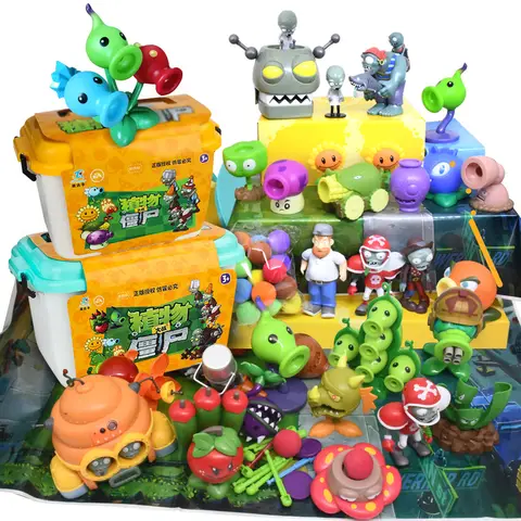 Nouveau rôle envoyer carte balles planètes de tir VS ZOMBIES 2 PVZ jouets ensemble complet cadeau pour garçons poupées pour enfants emballées dans une boîte figurine d'action