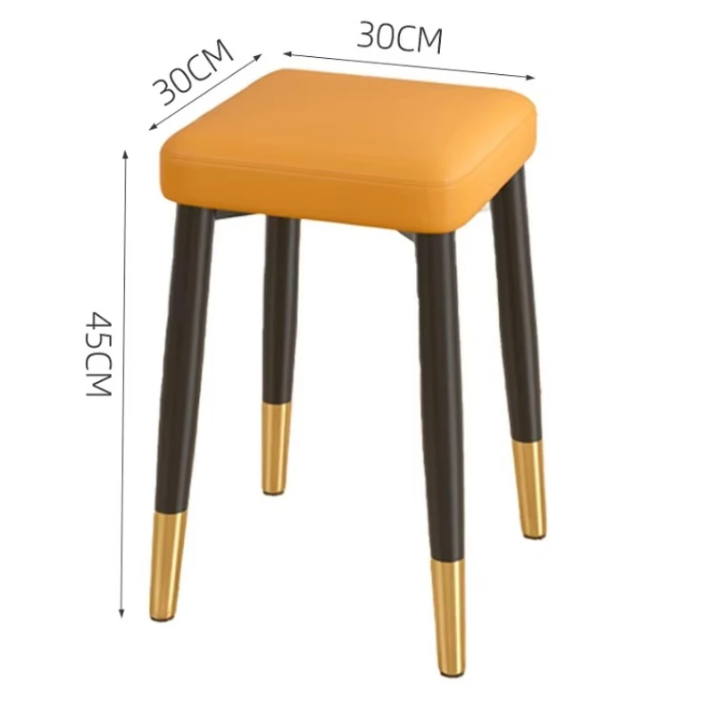 

Lightweight luxury stool household thickened stackable dining room spare stool living room bedroom stool