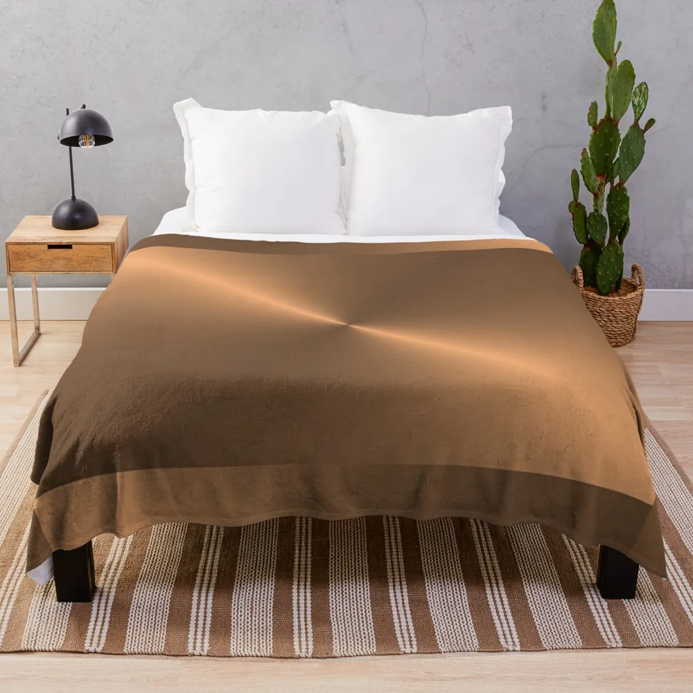 

Brushed Copper Illustration Throw Blanket Giant Sofa Blanket Bed covers Decorative Throw Blanket Sofa Blanket