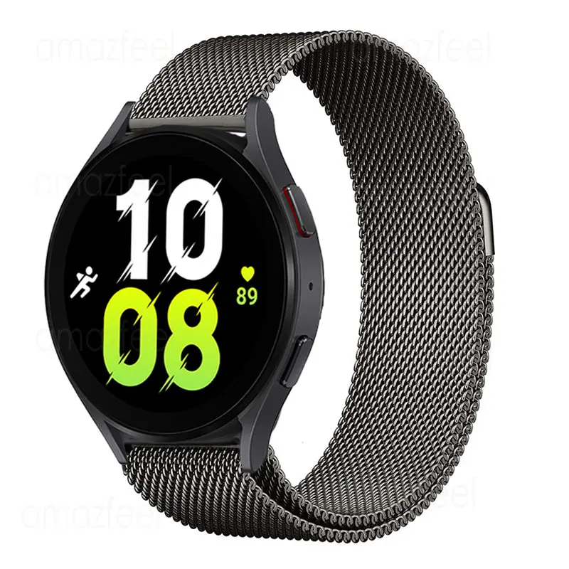 الفولاذ المقاوم للصدأ الساعات لسامسونج غالاكسي ساعة 6 40 مللي متر 44 مللي متر ساعة ذكية ل غالاكسي ساعة 6 الكلاسيكية 43 مللي متر 47 مللي متر الأشرطة المغناطيسي