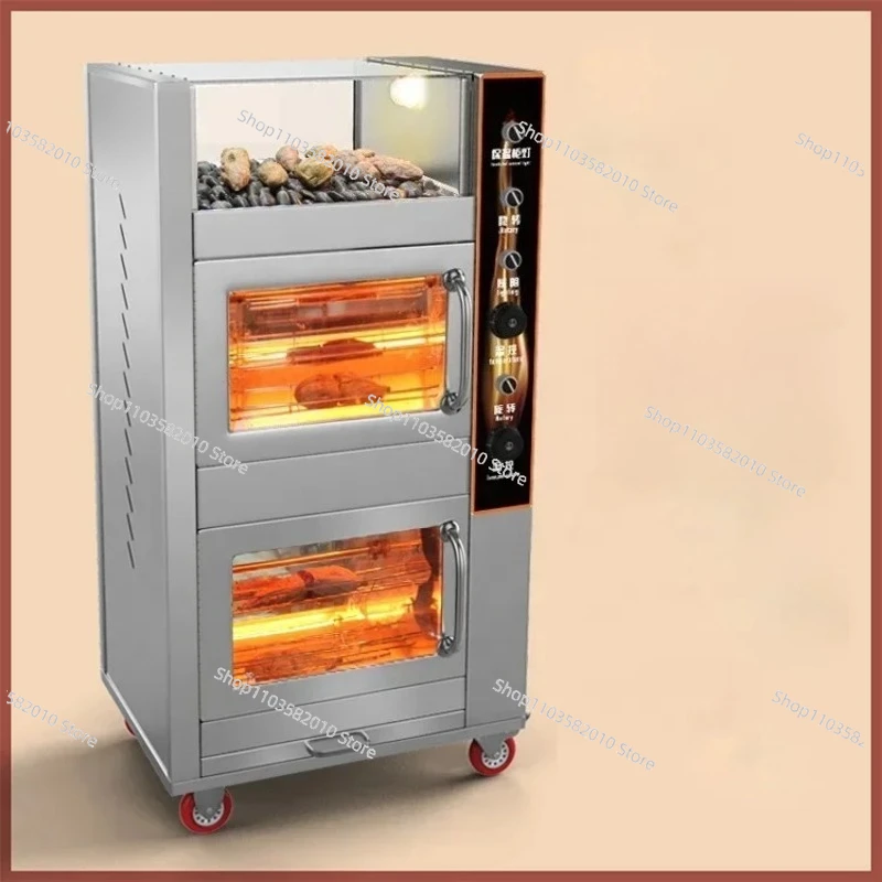 Hot Sale Electric Commercial Stainless Steel Sweet Potato Roasting Machine, Corn Baked Potato Oven for Snack Shop