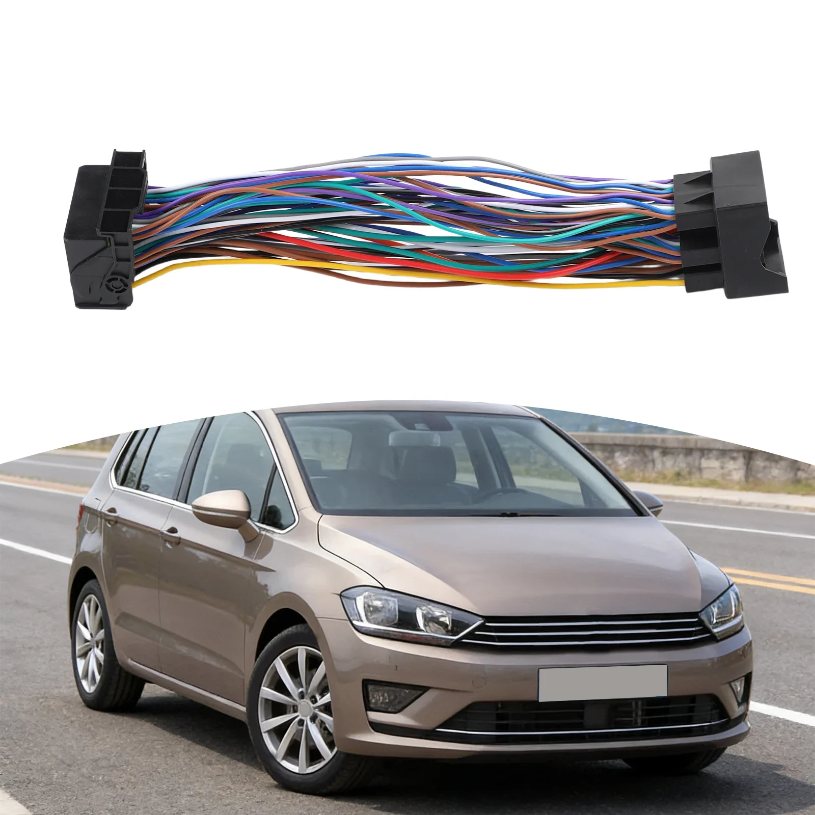 Car Audio Adapter MQB Extension Cable Auto Audio Wiring Harness Car Adapter Custom Color Options Complete Point Cycling