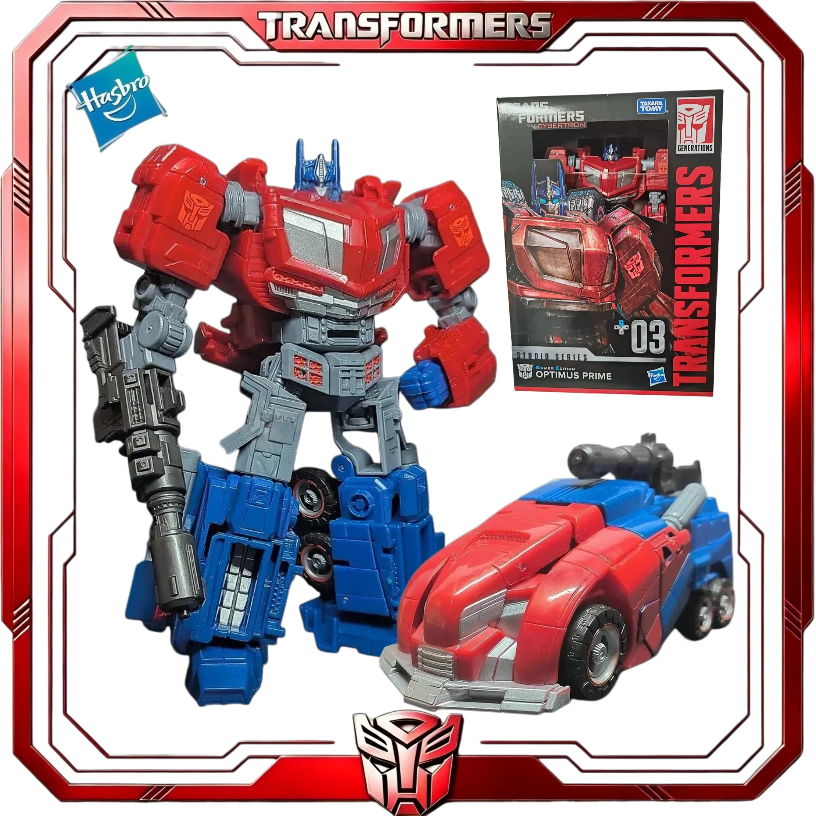 In Stock Transformers Studio Series Voyager 03 Gamer Edition Optimus Prime WFC Game Collectible Figure Gift